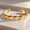Lexington - Equestrian Laced Rein Wrist Cuff in Gold or Silver - Urban-Equestrian