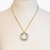 Luck N Rings Horseshoe Necklace - Two Tone - Urban - Equestrian