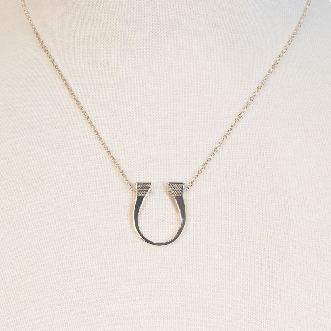 Lucky Nail Sterling Silver Necklace – Equestrian Horse Girl
