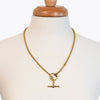 Odeza - 14K Gold on Brass Horse Bit Toggle Necklace - Urban - Equestrian