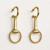 Odeza - Equestrian Horse Bit Earring in 14K Gold on Sterling Silver - Urban - Equestrian