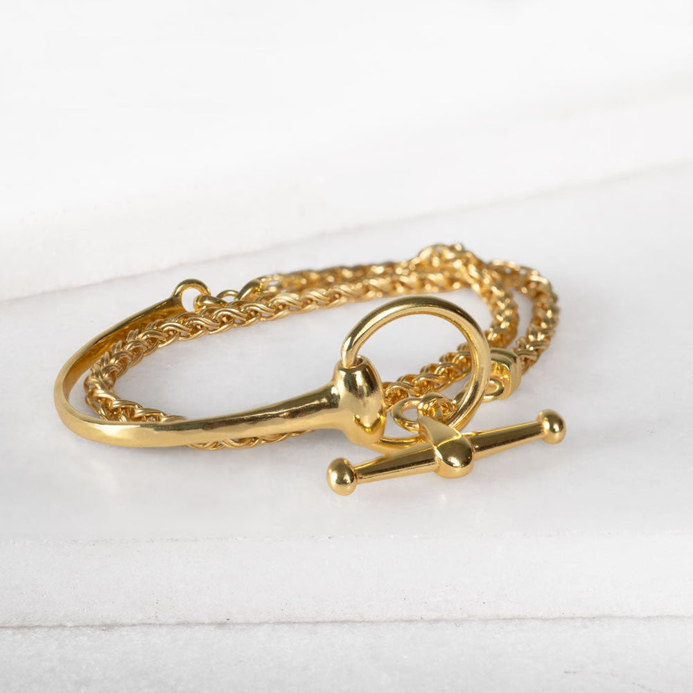 アクセサリー HARUNOBUMURATA POGANY BRESSLET gold ODEZA Horse Bit Bracelet | Equestrian Jewelry Gift by URBAN
