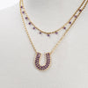 Prism - Amethyst Equestrian Horseshoe Necklace & Choker - Urban - Equestrian