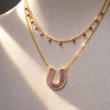 Prism - Amethyst Equestrian Horseshoe Necklace Or Choker - Urban-Equestrian