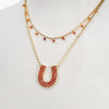 Prism - Carnelian Equestrian Horseshoe Necklace & Choker - Urban - Equestrian