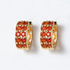 Prism - Carnelian Pave Horseshoe Earring - Urban - Equestrian