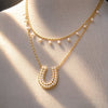 Prism - Pearl Equestrian Horseshoe Necklace & Choker - Urban-Equestrian