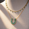 Prism - Turquoise Equestrian Horseshoe Necklace & Choker - Urban-Equestrian