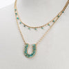 Prism - Turquoise Equestrian Horseshoe Necklace & Choker - Urban - Equestrian