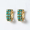 Prism - Turquoise Pave Horseshoe Earring - Urban - Equestrian