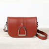 Signature Stirrup - Riding Stirrup Crossbody Luxury Leather Handbag in Cognac - Urban - Equestrian