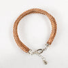 Tally - Braided Leather Horseshoe Coin Bracelet in Natural - Urban - Equestrian