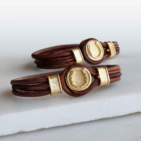 Colton Double Lace - Brown Bracelet