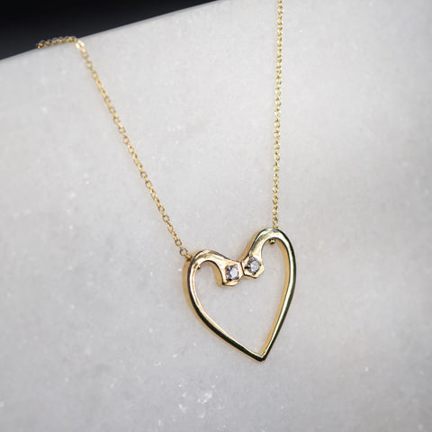 Charmed Heart Necklace - Gold
