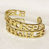 Horse Girl - Equestrian Cuff Bracelet in Gold