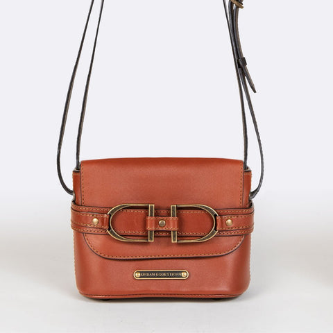 Ava - Double Stirrup Crossbody Cognac - www.urban-equestrian.com