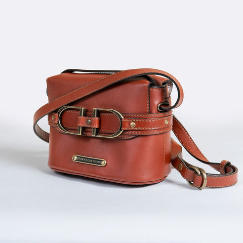 Ava - Double Stirrup Crossbody Cognac - www.urban-equestrian.com
