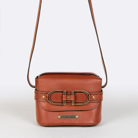 Ava - Double Stirrup Crossbody Cognac - www.urban-equestrian.com