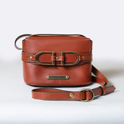 Ava - Double Stirrup Crossbody Cognac - www.urban-equestrian.com