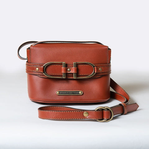 Ava - Double Stirrup Crossbody Cognac - www.urban-equestrian.com