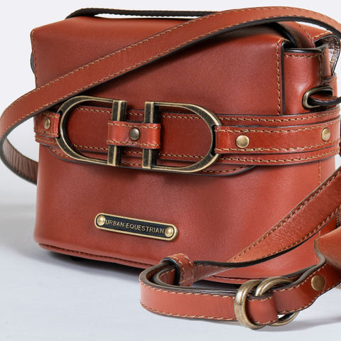Ava - Double Stirrup Crossbody Cognac - www.urban-equestrian.com
