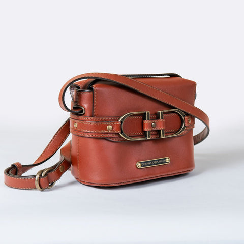 Ava - Double Stirrup Crossbody Cognac - www.urban-equestrian.com
