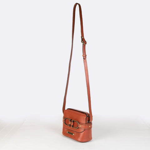 Ava - Double Stirrup Crossbody Cognac - www.urban-equestrian.com