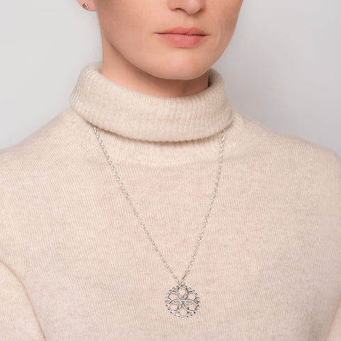 Beaded Medallion Horseshoe Necklace - www.urban-equestrian.com