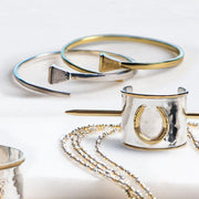 Blacksmith Bangle - Gold - www.urban-equestrian.com