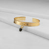 Briolette Cuff - Black Onyx & Gold - Urban-Equestrian