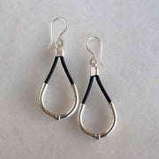 Calista Earrings - BlackLeather - www.urban-equestrian.com