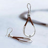 Calista Earrings - Dk Brown Leather - www.urban-equestrian.com