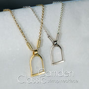 Camden English Stirrup Earrings - Silver - www.urban-equestrian.com