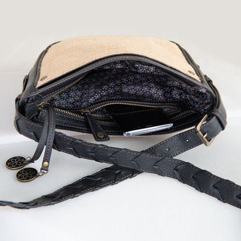 Carly - Jute & Leather Crossbody - www.urban-equestrian.com