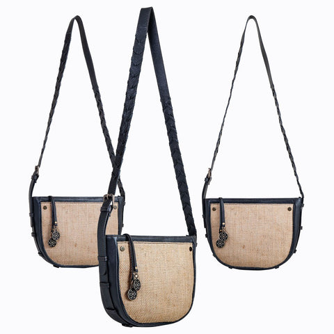 Carly - Jute & Leather Crossbody - www.urban-equestrian.com
