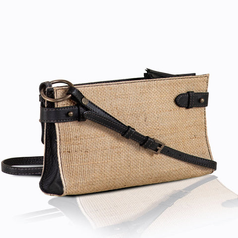 Carly - Jute & Leather Petite Crossbody - www.urban-equestrian.com