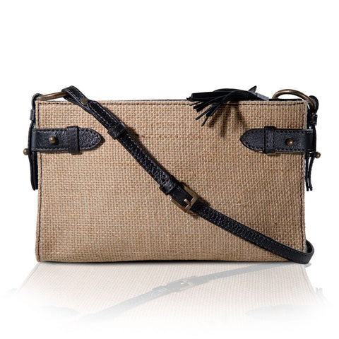 Carly - Jute & Leather Petite Crossbody - www.urban-equestrian.com