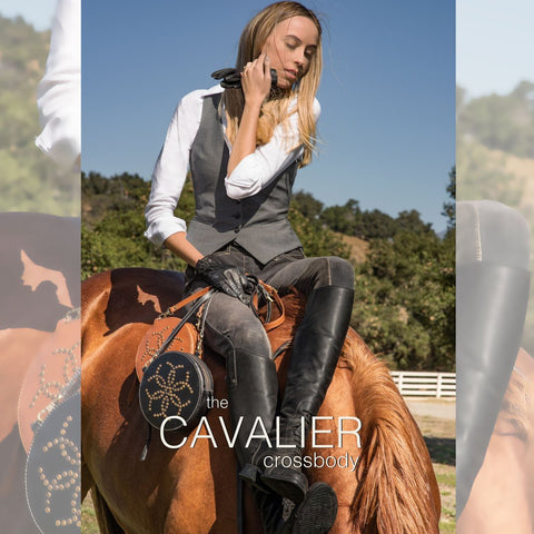 Cavalier Leather Crossbody - Black Leather - www.urban-equestrian.com