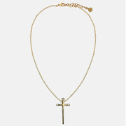 Charmed Cross Necklace - Gold - www.urban-equestrian.com