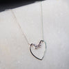 Charmed Heart Necklace - Silver - www.urban-equestrian.com