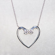 Charmed Heart Necklace - Silver - www.urban-equestrian.com