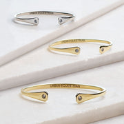 Charmed Horseshoe Nail Cuff- Silver - www.urban-equestrian.com