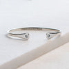 Charmed Horseshoe Nail Cuff- Silver - www.urban-equestrian.com