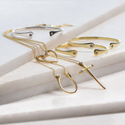 Charmed Horseshoe Nail Cuff- Silver - www.urban-equestrian.com