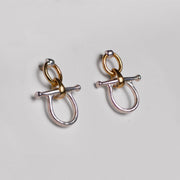 Chelsea Snaffle Bit Earrings - Two Tone - www.urban-equestrian.com