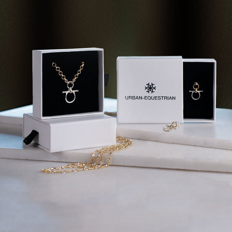 Chelsea Snaffle Bit Earrings - Two Tone - www.urban-equestrian.com