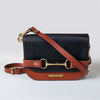 Cheval Snaffle Bit Crossbody - Cognac & Black - www.urban-equestrian.com