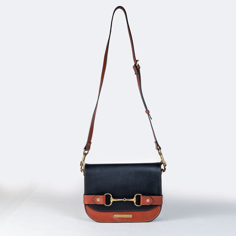 Cheval Snaffle Bit Crossbody - Cognac & Black - www.urban-equestrian.com