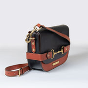 Cheval Snaffle Bit Crossbody - Cognac & Black - www.urban-equestrian.com