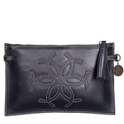 Classique Leather Clutch - Black